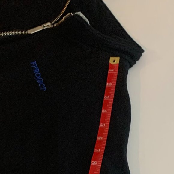 EUC Koko Super Women’s Black 1/2 Zip Pullover Cropped Sweatshirt Size M - Picture 12 of 13